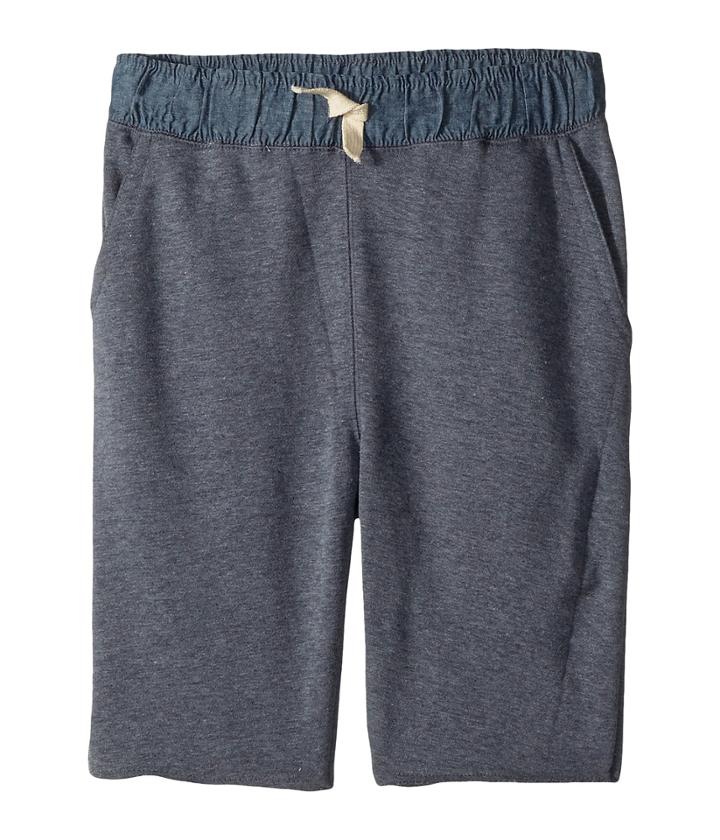Lucky Brand Kids French Terry Pull-on Shorts (toddler) (peacoat) Boy's Shorts