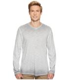 Tommy Bahama Suncoast Shores V-neck Long Sleeve Shirt (bala Shark) Men's Clothing