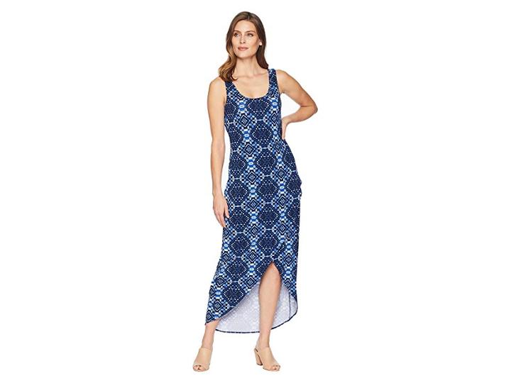 Tommy Bahama Indi-coco Maxi Tank Dress (ocean Deep) Women's Dress