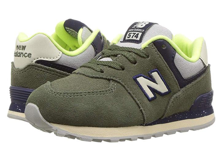 New Balance Kids Ic574v1 (infant/toddler) (dark Covert Green/pigment) Boys Shoes