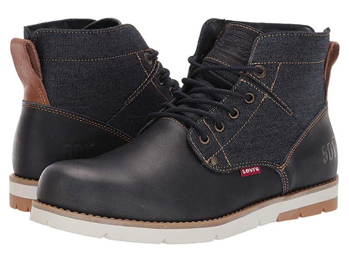 Levi's(r) Shoes Jax Lux 501 (navy/tan) Men's  Shoes