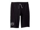 Under Armour Kids Mvp Knit Shorts (big Kids) (black/green Typhoon/white) Boy's Shorts