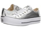 Converse Chuck Taylor(r) All Star Canvas Lift (silver/black/white) Women's Classic Shoes