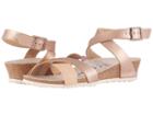 Birkenstock Lola (frosted Metallic Rose Leather) Women's Sandals