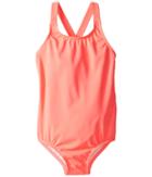 Seafolly Kids Sweet Summer Tank One-piece (infant/toddler/little Kids) (watermelon Pink) Girl's Swimsuits One Piece