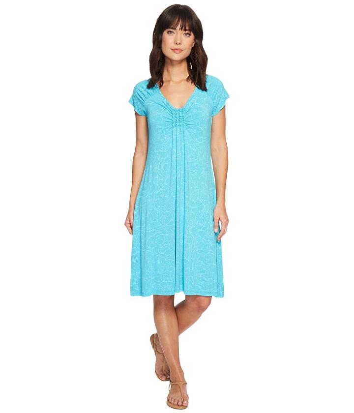 Fresh Produce Waves Emma Dress (luna Turquoise) Women's Dress