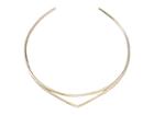 Vera Bradley Triangle Collar Necklace (gold Tone) Necklace