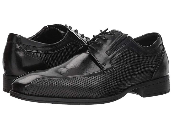 Kenneth Cole Reaction Graham Lace-up B (black Leather) Men's Plain Toe Shoes