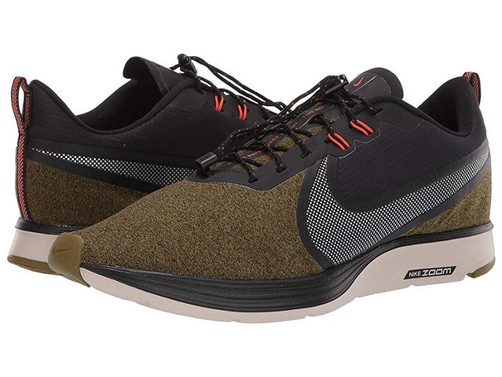 Nike Zoom Strike 2 Shield (olive Flak/metallic Silver/sequoia) Men's Running Shoes