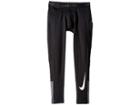 Nike Kids Pro Warm Graphic Tights (little Kids/big Kids) (black/dark Grey/white) Boy's Casual Pants