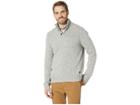Lucky Brand Donnegal Button Mock Neck Sweater (heather Grey) Men's Sweater