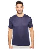 Hanro Cotton Sporty Short Sleeve Shirt (midnight Navy) Men's T Shirt