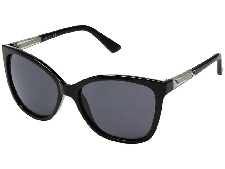 Guess Gu7456 (shiny Black/gradient Smoke) Fashion Sunglasses