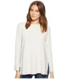 Eileen Fisher Roundneck Top (white) Women's Long Sleeve Pullover