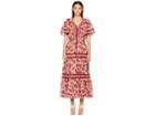 Kate Spade New York Paisley Blossom Patio Dress (conch Shell) Women's Dress