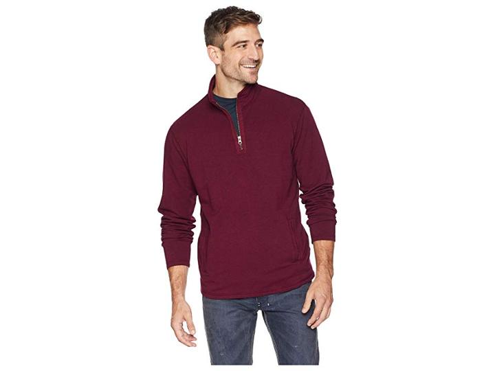 Mod-o-doc Trestles 1/4 Zip Fleece Pullover (mulberry) Men's Long Sleeve Pullover