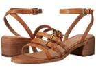 Frye Cindy Buckle Sandal (camel) Women's Sandals