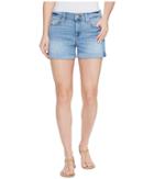 7 For All Mankind Squiggle Roll Up Shorts In Willow Ridge (willow Ridge) Women's Shorts