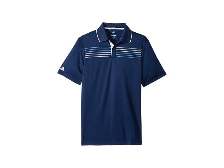 Adidas Golf Kids Merch Polo (big Kids) (collegiate Navy) Boy's Short Sleeve Pullover