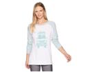 The North Face Long Sleeve Take To Nature Tri-blend Tee (tnf White Heather/blue Haze Heather) Women's Long Sleeve Pullover