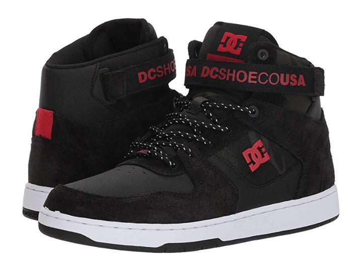 Dc Pensford (black/white/red) Men's Skate Shoes