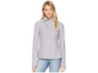White Sierra Blacktail Fleece Snap-neck Pullover (sleet Grey) Women's Clothing