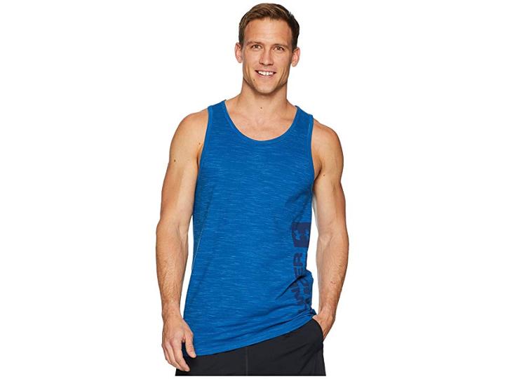 Under Armour Sportstyle Graphic Tank Top (moroccan Blue/academy/academy) Men's Sleeveless