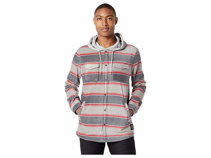 Quiksilver Surf Days Hoodie (tarmac Surf Days Stripe) Men's Sweatshirt