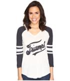 Lucky Brand Triumph Football Tee (jet Stream) Women's T Shirt