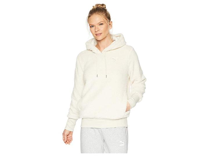 Puma Downtown Pullover Hoodie (birch) Women's Sweatshirt