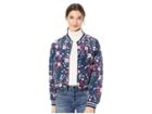 Juicy Couture Floral Quilted Bomber Jacket (regal Spellbound Floral) Women's Coat