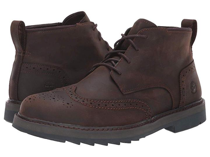 Timberland Squall Canyon Wingtip Waterproof Chukka (dark Brown Full Grain) Men's Lace-up Boots