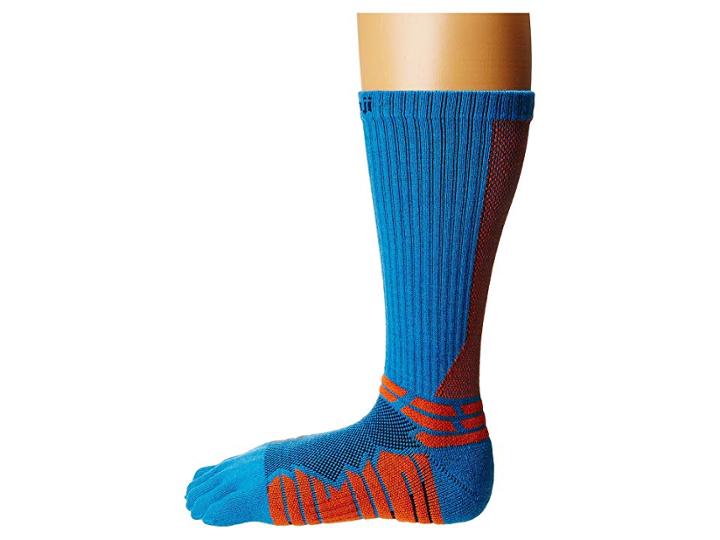 Injinji Run Technical Crew (blue) Crew Cut Socks Shoes