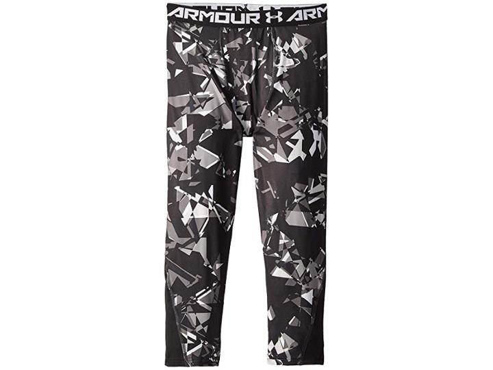 Under Armour Kids Armour 3/4 Novelty Leggings (big Kids) (black/white) Boy's Casual Pants