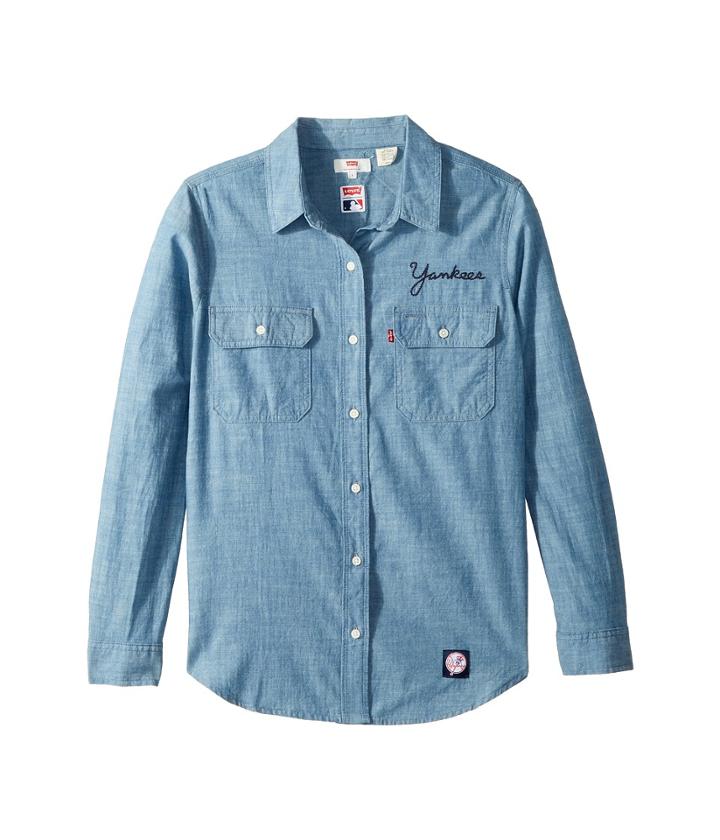 Levi's(r) Womens New York Yankees Chambray Shirt (blue) Women's Clothing