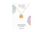 Dogeared Peace, My Brother Peace... Dove Stone Charm Necklace (gold Dipped) Necklace