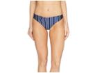Roxy Urban Waves Moderate Bottoms (medieval Blue Swim Vertical Stripe) Women's Swimwear