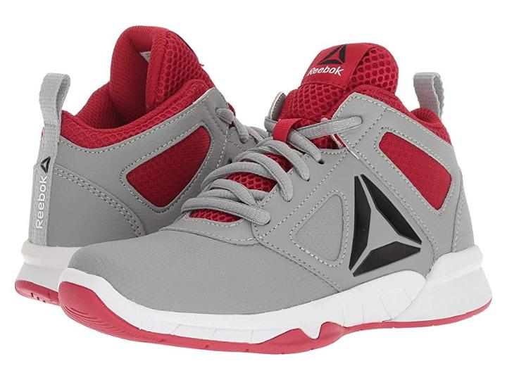 Reebok Kids Royal Dash N Drill Basketball (little Kid/big Kid) (grey/red/black) Boys Shoes