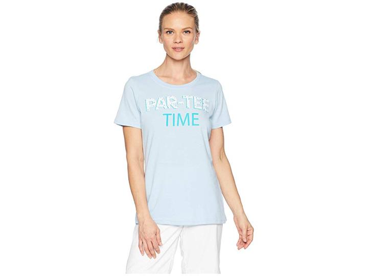 Adidas Golf Par-tee T-shirt (vision Blue) Women's T Shirt