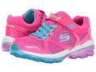 Skechers Kids Skech-air Deluxe 81193l (little Kid/big Kid) (neon Pink/turquoise) Girl's Shoes
