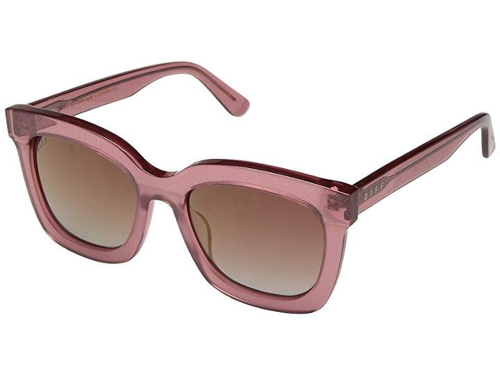 Diff Eyewear Carson (quartz Glitter/rose) Fashion Sunglasses