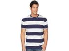 Polo Ralph Lauren Classic Fit Bold Striped Pocket T-shirt (newport Navy/white) Men's T Shirt