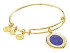 Alex And Ani Celestial Wheel Gemini Constellation Bangle (yellow Gold) Bracelet