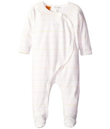 Pumpkin Patch Kids Stripe Cross Over All-in-one (infant) (french Vanilla) Kid's Jumpsuit & Rompers One Piece