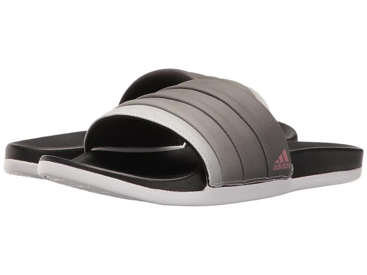 Adidas Adilette Cloudfoam Ultra Armad (core Black/tech Rust Metallic/footwear White) Women's Slide Shoes