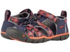 Keen Kids Seacamp Ii Cnx (little Kid/big Kid) (dress Blues/spicy Orange) Boys Shoes