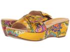 Anne Klein Zandal (dark Yellow Multi) Women's Wedge Shoes