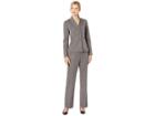 Le Suit Three-button Peak Lapel Pants Suit (pewter) Women's Suits Sets