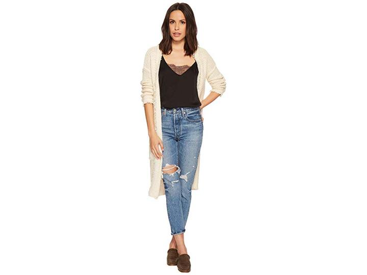 Free People Woodstock Cardi (ivory) Women's Sweater