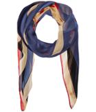 Vince Camuto Military Color Block Square Scarf (blue) Scarves